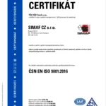 Certifikát ISO 9001